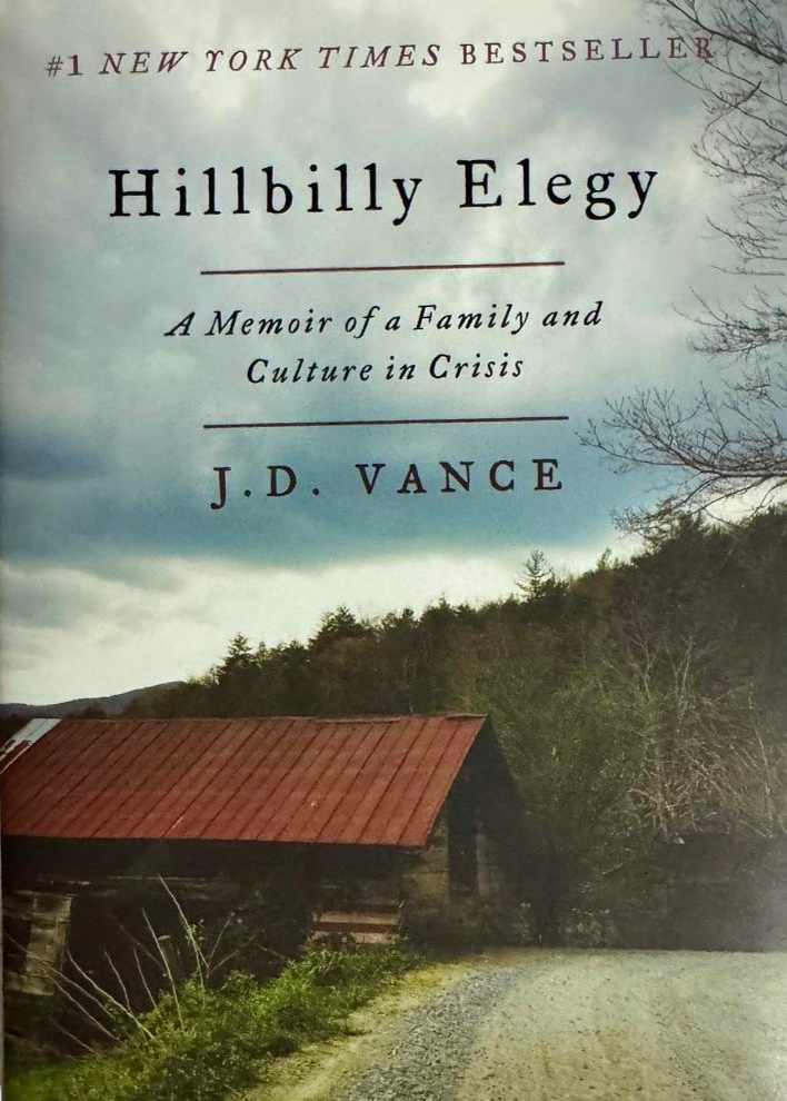 JD Vance (Vice-President) Signed "Hillbilly Elegy" Book #02